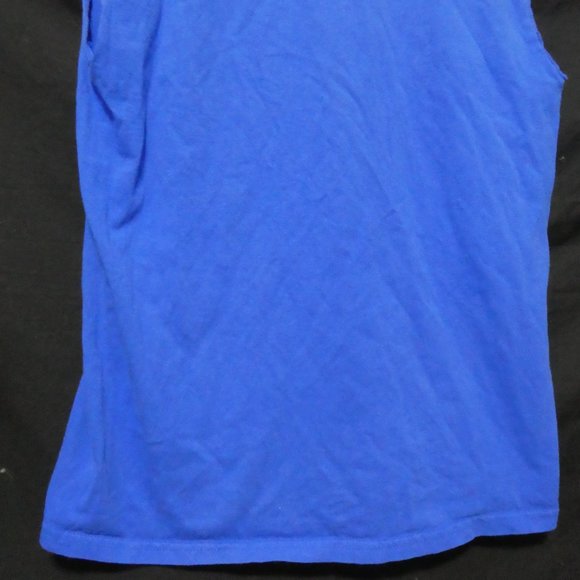 GILDAN Ultra Cotton, medium, blue sleeveless graphic tank top, GUC - Picture 12 of 12